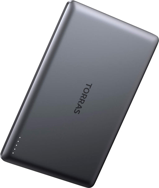 TORRAS - MiniMag - MagSafe Portable Charger - Wireless Magnetic Power Bank - 5000mAh - Titanium Gray