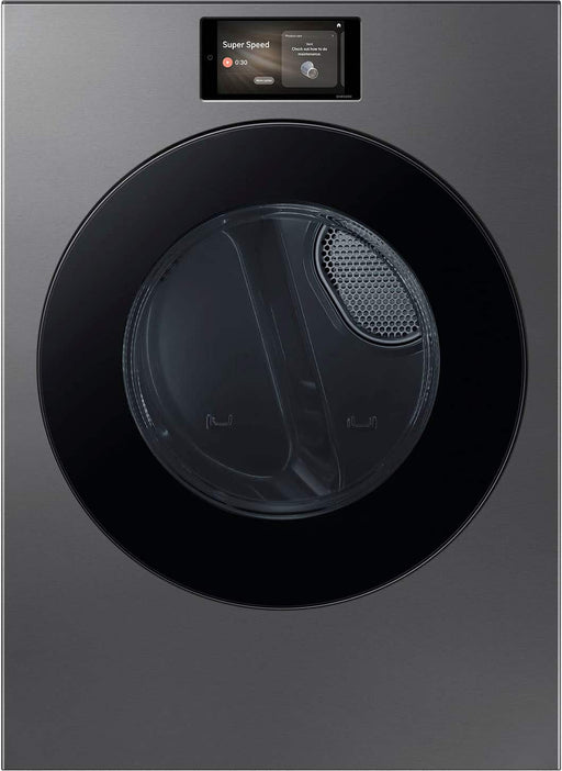 Samsung - 7.6 cu. ft. Bespoke AI Ultra Capacity Front Load Gas Dryer with AI Home - Dark Steel