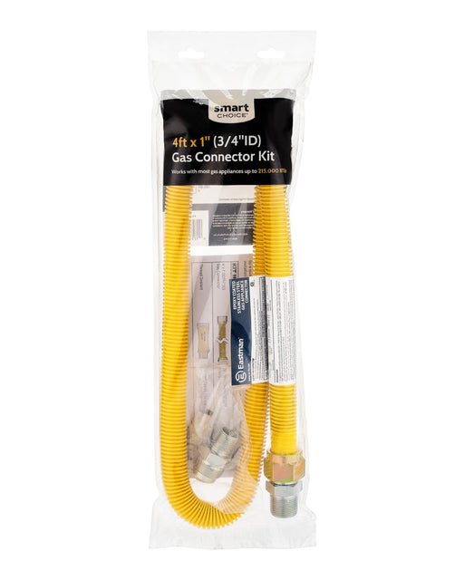 Smart Choice - 4' x 1"OD Coated Gas Connector Kit