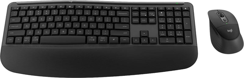 Logitech Signature Comfort Plus Combo MK880 - keyboard and mouse set - with LED battery level indicator - black Input Device