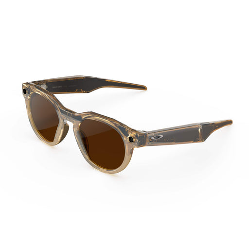 Oakley Meta - HSTN glasses - with Meta AI Audio Photo Video Compatibility - Clear to Brown Transition Lenses - Light Curry