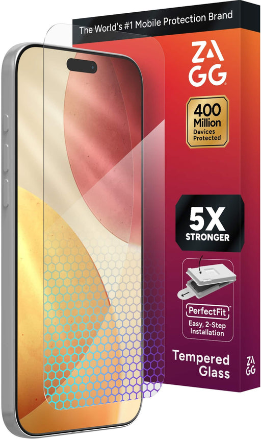 ZAGG - Glass Elite Screen Protector for Apple iPhone 17 Pro Max - Clear