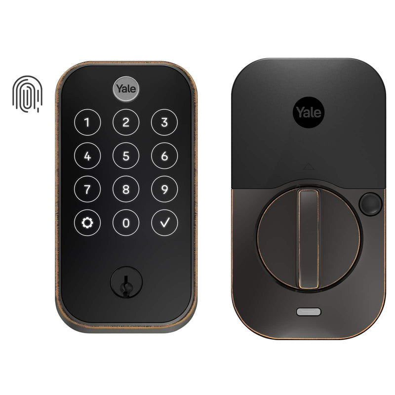 Yale - Assure Lock 2 - Smart Lock Wi-Fi Deadbolt with Touchscreen Keypad  Fingerprint Access - Oil-Rubbed Bronze