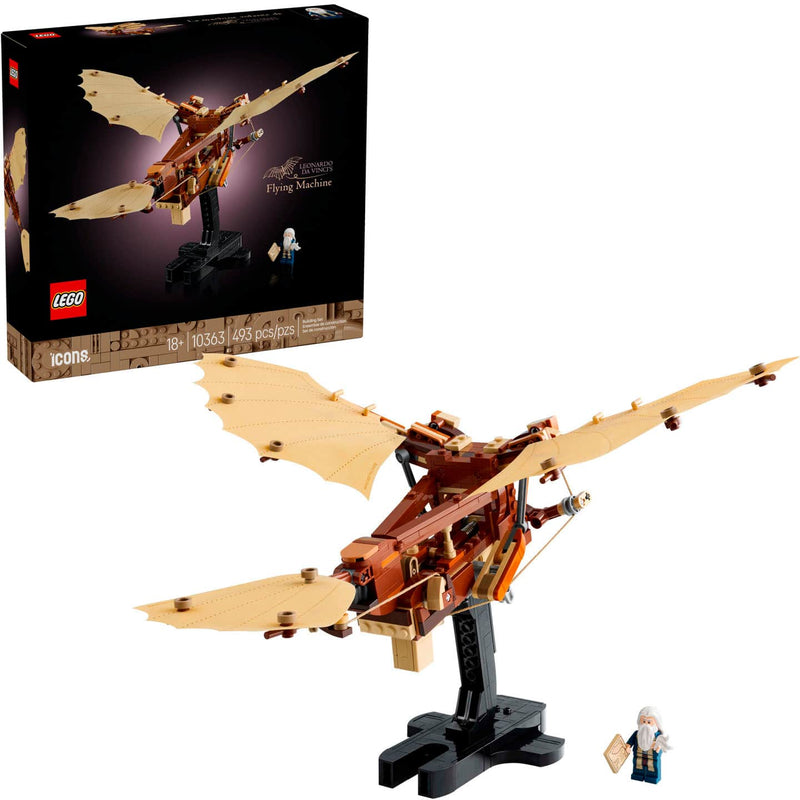 LEGO - Icons Leonardo da Vinci's Flying Machine Ornithopter Building Set for Adults 10363