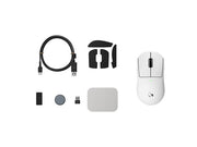 Logitech - PRO X SUPERLIGHT 2c LIGHTSPEED Lightweight Compact Wireless Optical HERO 2 Sensor 44 000 DPI Gaming Mouse for PC - Wireless - White