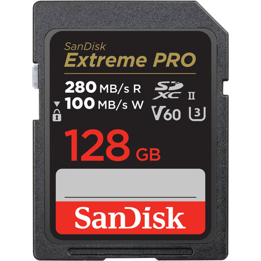 SanDisk - Extreme Pro 128GB SDXC UHS-II V60 Memory Card