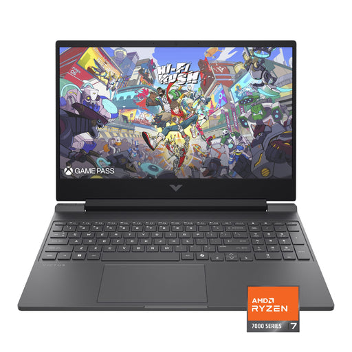 HP - Victus 15.6" 144Hz Full HD Gaming Laptop - AMD Ryzen 7 7445HS - 16GB Memory - NVIDIA GeForce RTX 4050 - 512GB SSD - Mica Silver