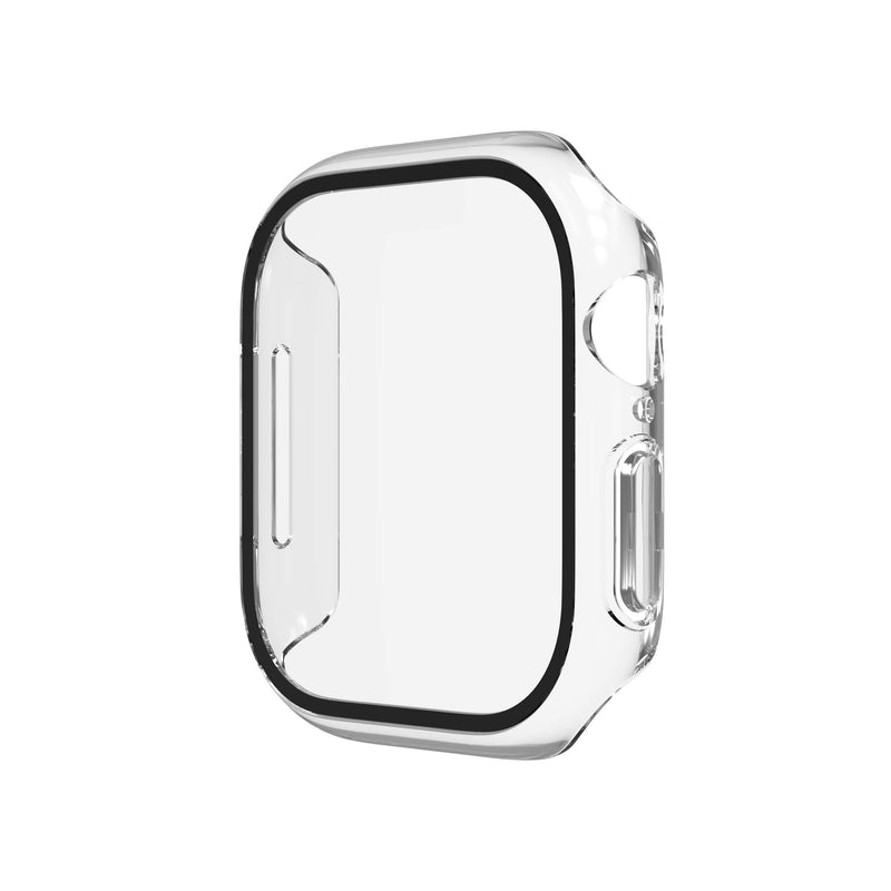 ZAGG - InvisibleShield Glass Elite 360 Integrated Bumper + Screen Protection for Apple Watch Series 11/10 Large - Clear