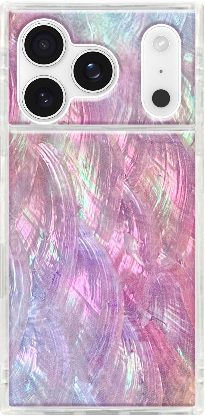 FLAUNT - Square Case with MagSafe for Apple iPhone 17 Pro - Pink Mother of Pearl