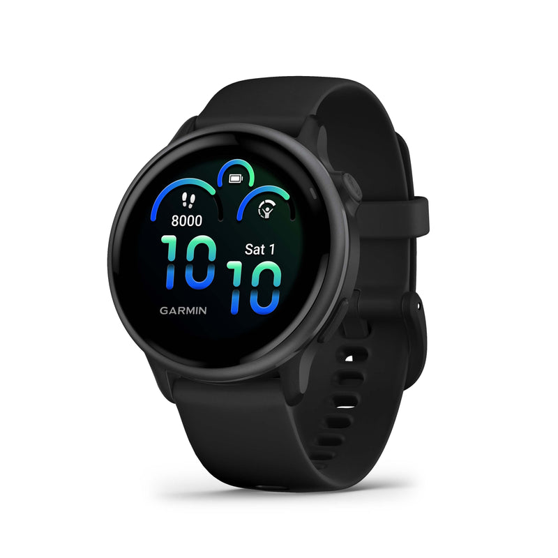Garmin -vívoactive6 GPS Smartwatch 42mm Fiber-reinforced polymer Slate w/Blk Band - (2025)