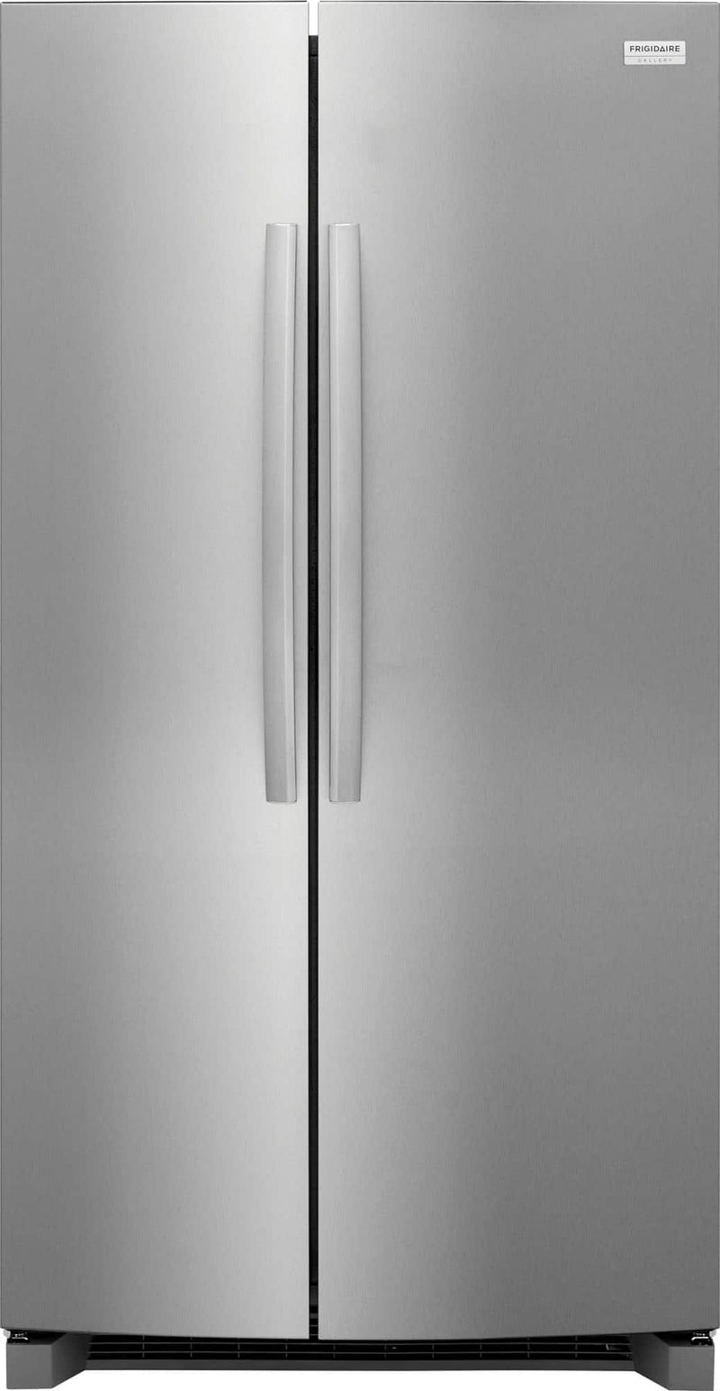Frigidaire - 26.0 Cu. Ft. 36" Standard Depth Side by Side Refrigerator with Door Edge Water Dispenser - Stainless Steel