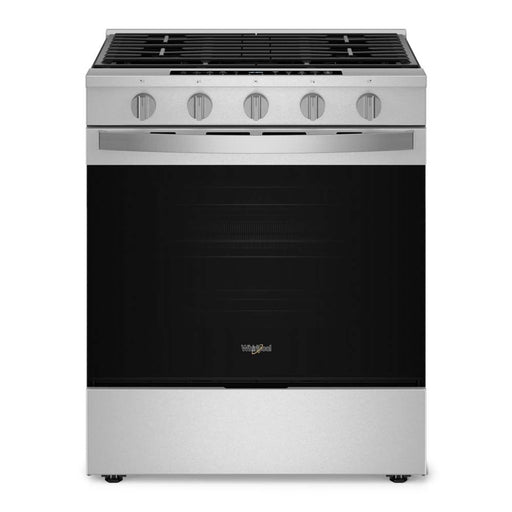 Whirlpool - 5.3 Cu. Ft. Slide-In Gas True Convection Range with Steam Clean and Air Cooking Technology EZ 2 Lift Grates - Stainless Steel