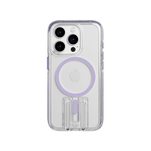 Tech21 - EvoCrystal Kick Case with  MagSafe for Apple iPhone 15 Pro - Lilac