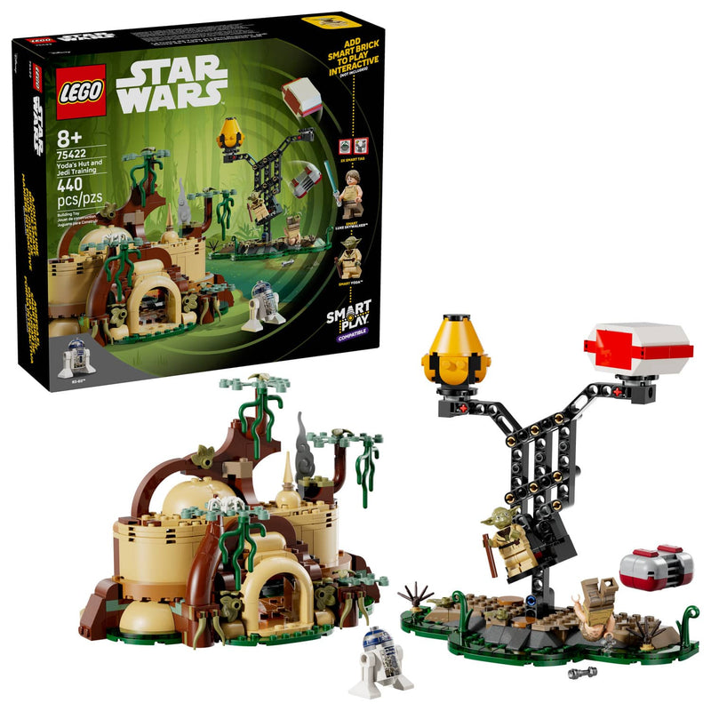 LEGO - Star Wars SMART Play Yoda’s Hut and Jedi Training 75422