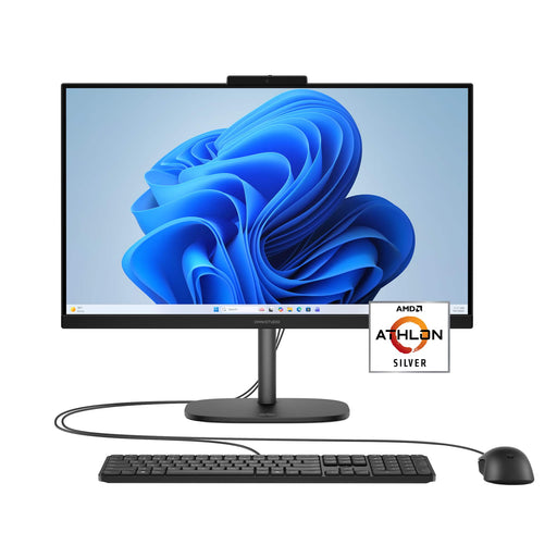 HP - OmniStudio 23.8" Full HD All-in-One - AMD Athlon Silver 10 - 8GB Memory - 256GB SSD - Jet Black