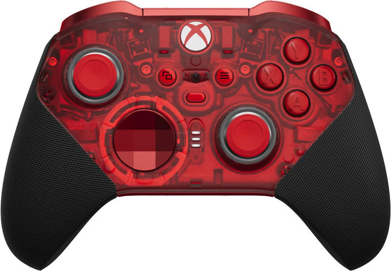 Microsoft - XBOX Elite Series 2 Core Wireless Controller for XBOX Series X XBOX Series S XBOX One PCs and Cloud-Enabled Devices - Transparent Red