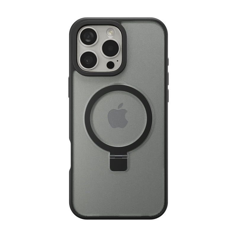 Insignia - Hard-Shell Case with MagSafe Kickstand for iPhone 16 Pro Max - Black