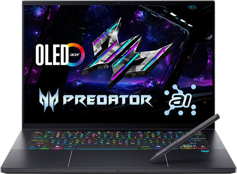 Acer - Predator Triton  14.5" OLED Gaming Laptop - Intel Core Ultra 9 288V 2024 - NVIDIA RTX 5070  32GB Memory  1TB Storage - Charcoal Black