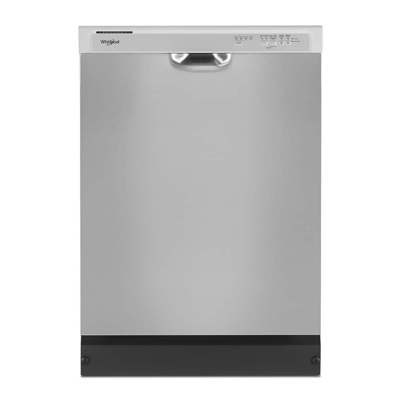 Whirlpool - 24" Front Control Built-In Dishwasher with Boost Cycle and 57 dBA - Stainless Steel