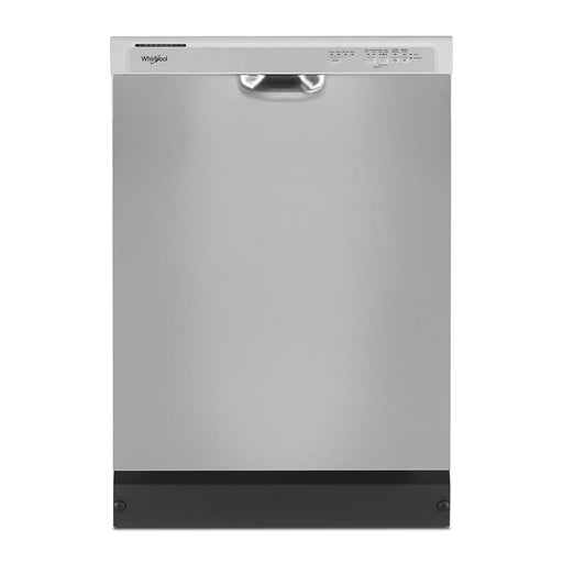 Whirlpool - 24" Front Control Built-In Dishwasher with Boost Cycle and 57 dBA - Stainless Steel