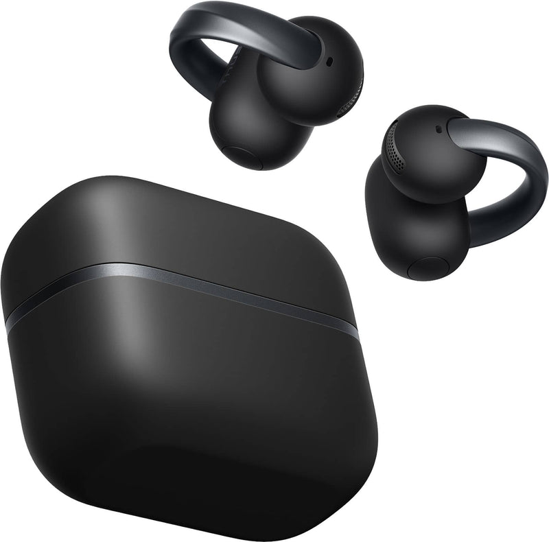 Anker - Soundcore AeroClip 2 Open-Ear Clip-On Earbuds - with Guinness World Records-Certified Call Quality - Black