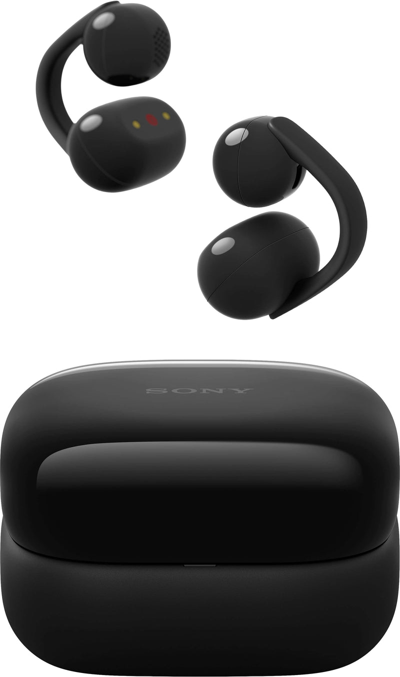 Sony - LinkBuds Clip Truly Wireless Open Earbuds - Black