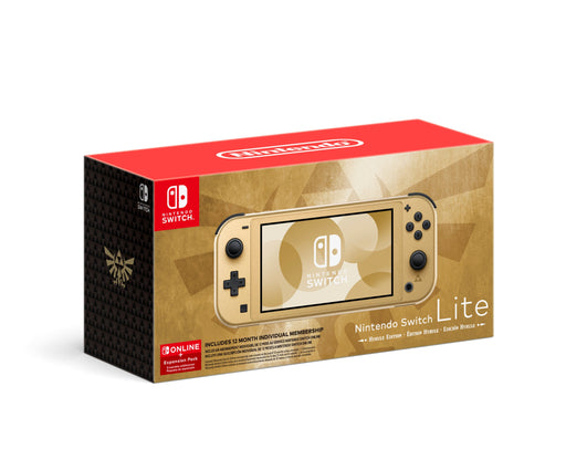 Nintendo Switch Lite Hyrule Edition with Bonus Nintendo Switch Online + Expansion Pack - Multi