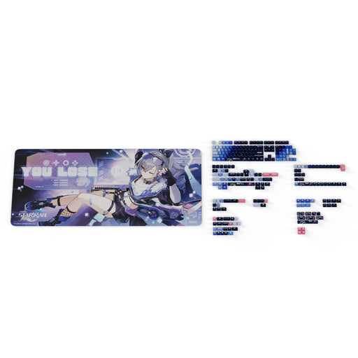 HYTE - Official Star Rail Silver Wolf Keycap Set and Mouse Pad - Purple
