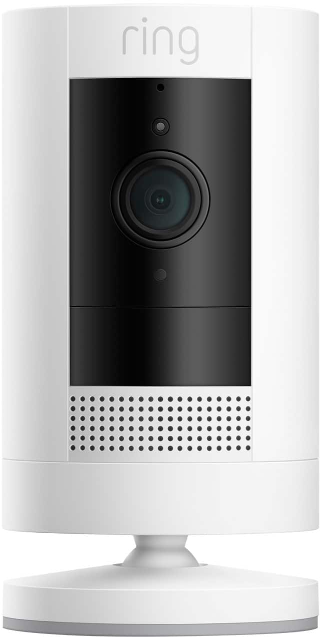 Outdoor Cam Plus Battery with 2K Video and Ring Vision Low-Light Sight and Mount-Anywhere Versatility - White