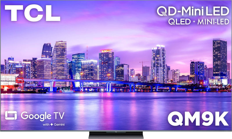 TCL - 85" Class QM9K Series 4K UHD HDR QD-Mini LED Smart TV with Google TV (2025)