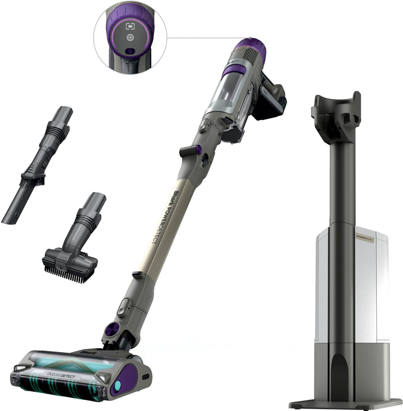 Shark - PowerDetect Clean  Empty Cordless Stick Vacuum  Auto-Empty System with Powerful Suction - Dark Gray