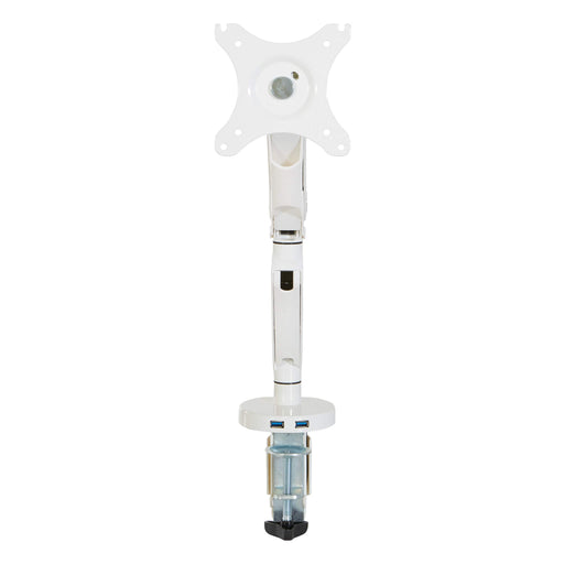 Office Star Products - Single Monitor Arm with USB - White