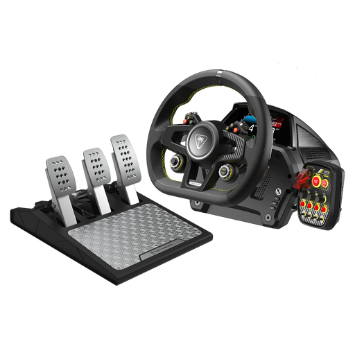 Turtle Beach - VelocityOne Race Wheel  Pedal System for Xbox Series XS Windows PCs  Force Feedback  Three Pedals - Black