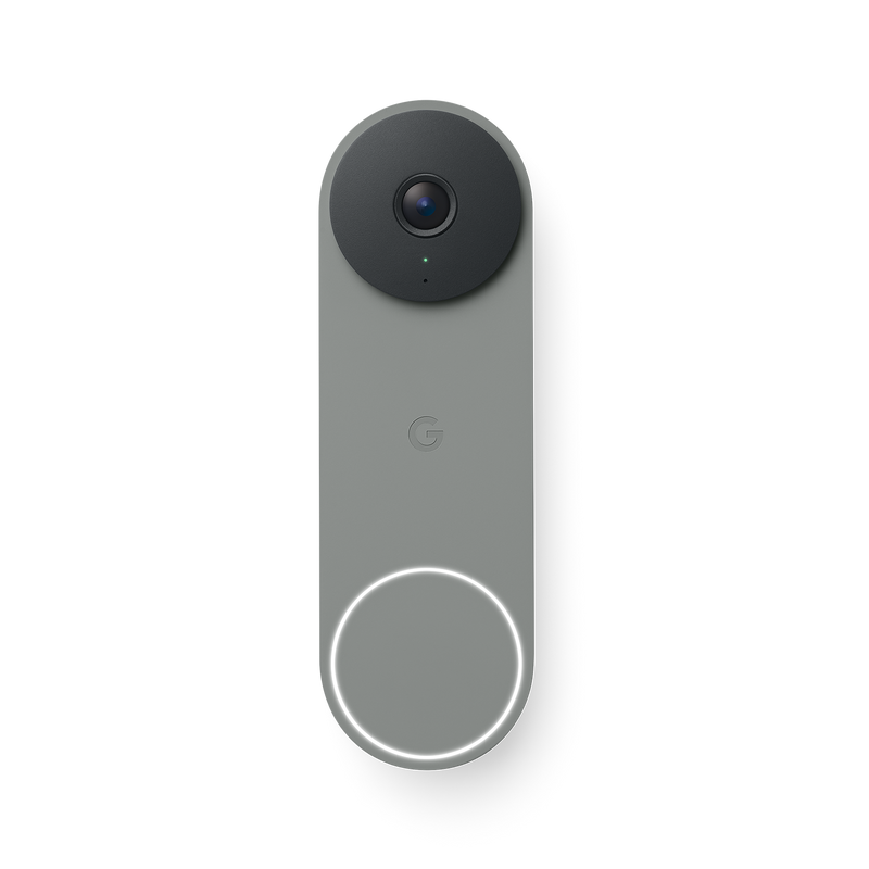 Google - Nest Doorbell (wired 3rd gen) - Latest Model - 2K Video and Gemini - Hazel