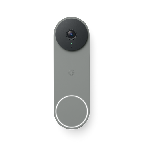 Google - Nest Doorbell (wired 3rd gen) - Latest Model - 2K Video and Gemini - Hazel