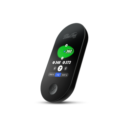 Blue Tees - Handheld Ringer Magnetic Golf GPS with Touchscreen 40000+ Courses Water Resistant  10+ Hr Battery - Black