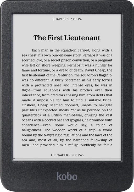 Kobo - Clara BW-eReader-6" Glare-Free Touchscreen with ComfortLight PRO-Dark Mode Option-Waterproof-16GB - 2024 - Black