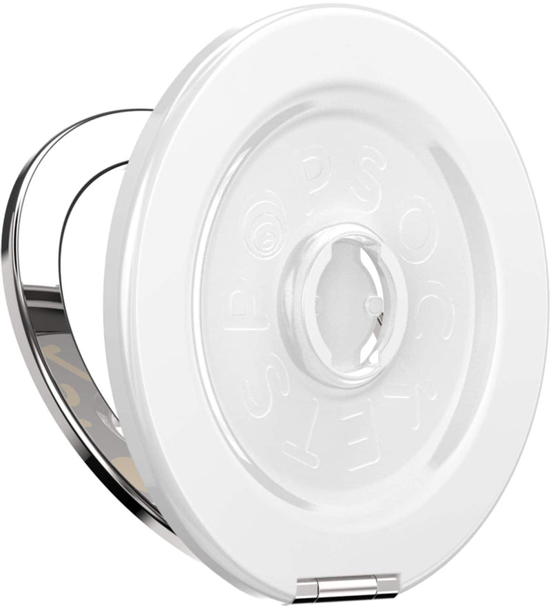 PopSockets - MagSafe Kick-Out BASE Only Compatible Only with PopTops Universal Magnetic Grip Base for Cell Phones - Glossy White
