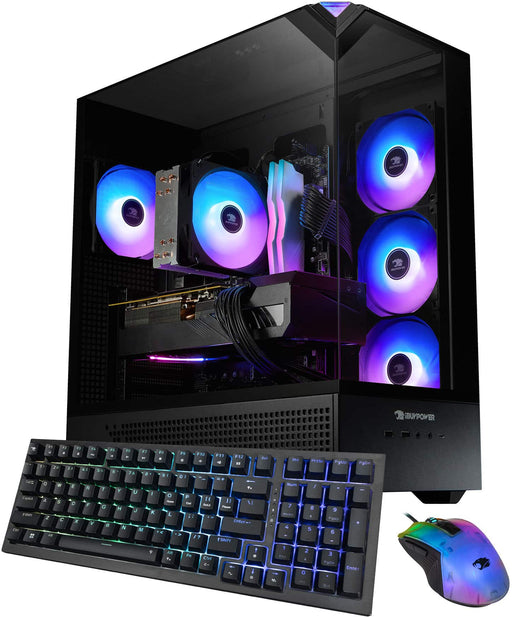 iBUYPOWER - Element Gaming Desktop PC-Intel Core Ultra 7 265F NVIDIA GeForce RTX 5070 12GB 32GB DDR5 RGB2TB SSD - Black