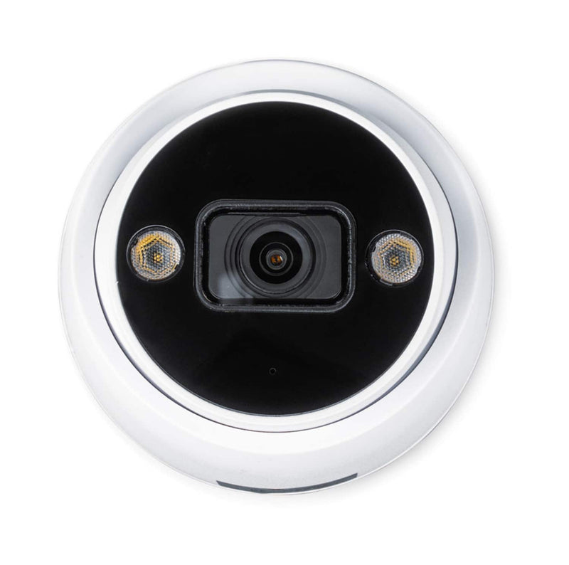 Swann - AdvancedX 4K Security Camera PoE Outdoor Dome Color Night Vision Smart Video Analytics/Alerts Motion Detect - White