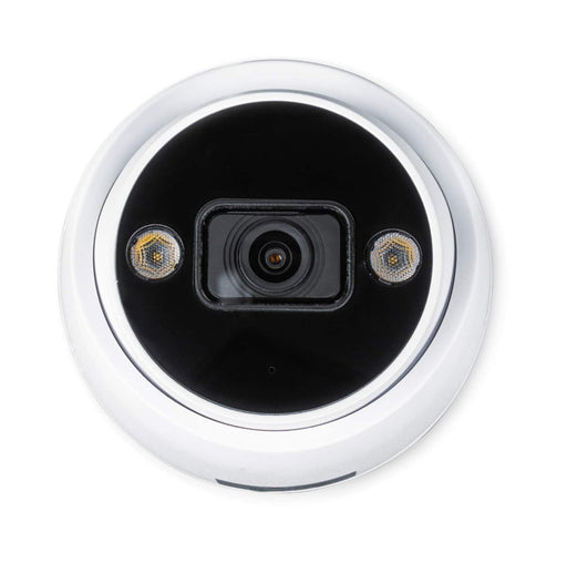 Swann - AdvancedX 4K Security Camera PoE Outdoor Dome Color Night Vision Smart Video Analytics/Alerts Motion Detect - White