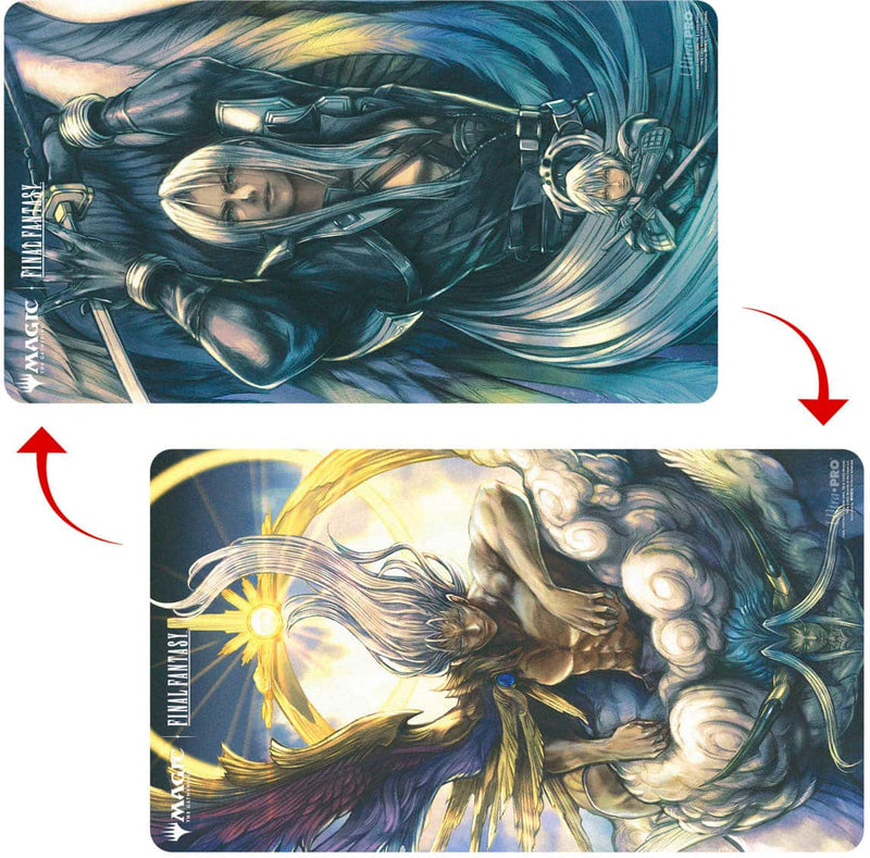 Ultra PRO - Magic The Gathering Final Fantasy Sephiroth Fabled Solder/Sephiroth One-Winged Angel Double-Sided Playmat