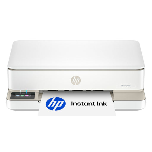 HP - Envy 6155 Wireless AI-Enabled All-in-One Inkjet Printer with 3 Months of Instant Ink - White