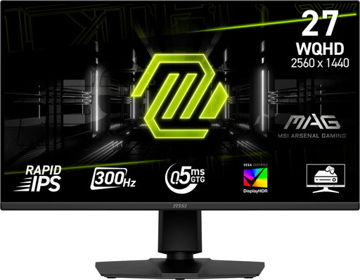 MSI - MAG 275QPF X30 27" QHD 300Hz 1ms Adaptive Sync Gaming Monitor (DisplayPort HDMI) - Black
