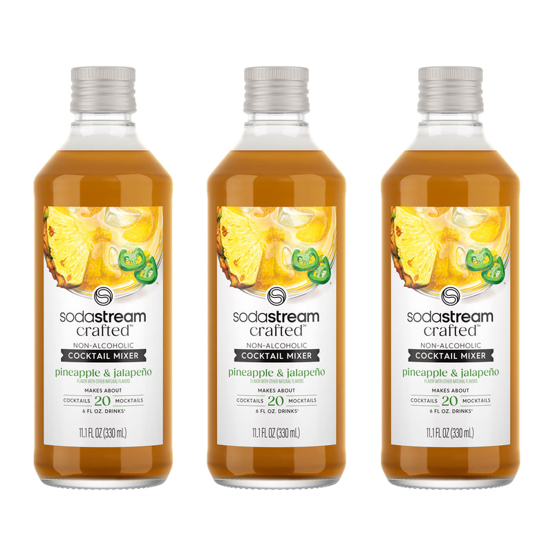 SodaStream - Crafted Mixers  Pineapple Jalapeno Drink Mix 3-Pack