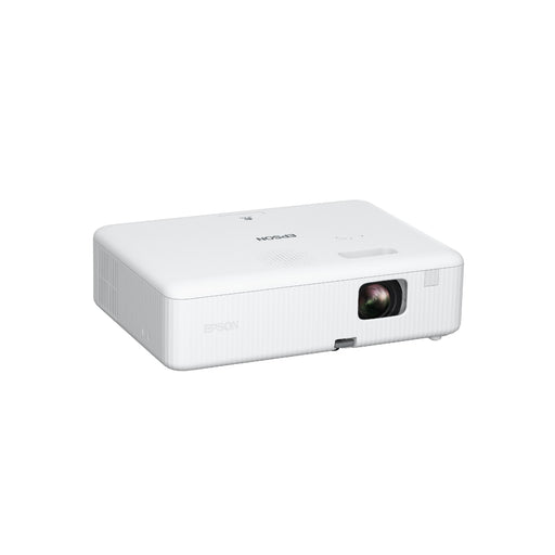 Epson - EpiqVision Flex CO-W01 Portable Projector 3000 Lumens Color  Brightness 3LCD Built-in Speaker Home  Work - White