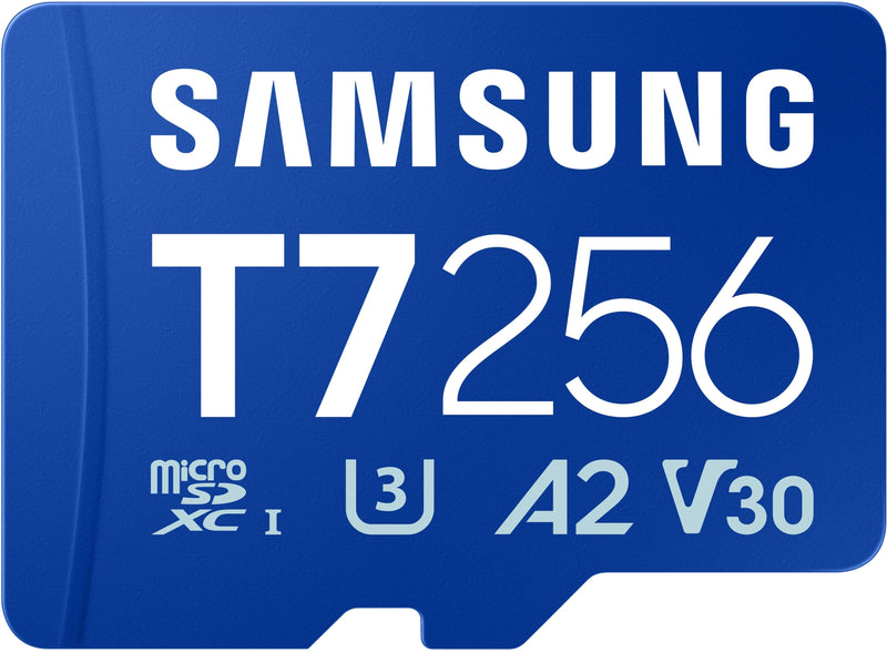 Samsung - microSDXC T7 256GB Transfer Speeds Up to 170 MB/s (MB-MB256T/WW)
