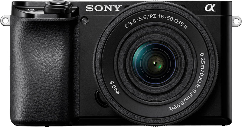 Sony - Alpha 6100 APS-C Mirrorless Camera 4K Video Camera with E PZ 16-50mm Lens - Black