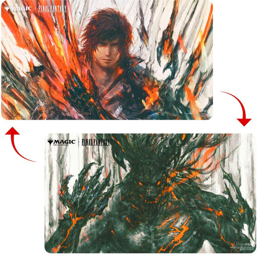 Ultra PRO - Magic The Gathering Final Fantasy Clive Ifrit's Dominant/Ifrit Warden of Inferno Double-Sided Playmat