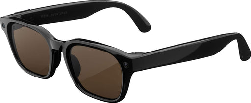 Meta - Adventurer - Smart AI glasses for Women Men—Meta AI 12MP Camera Live Translate — 3K HD - Brown Lenses - Classic Black